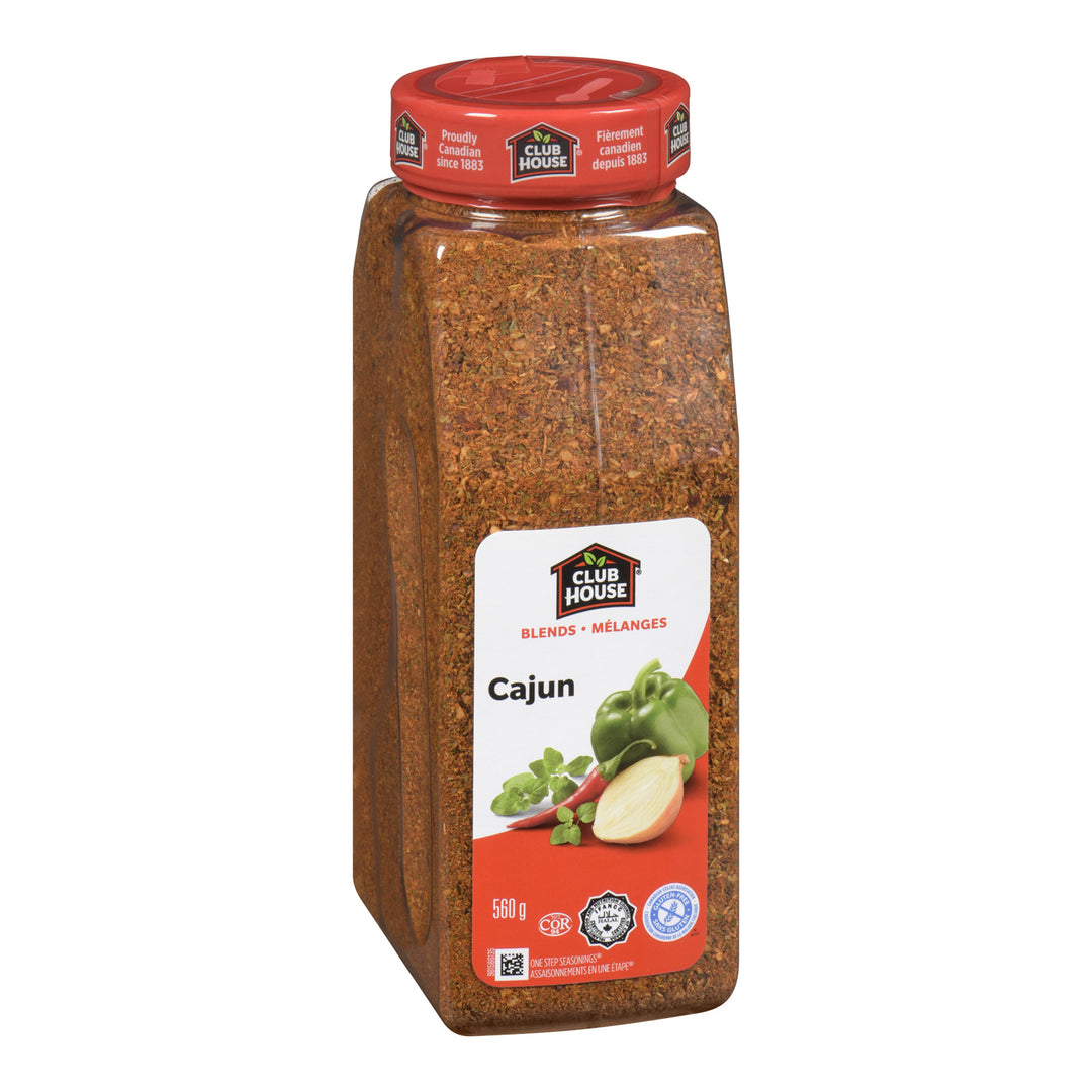 Seasoning Cajun Spice One Step - 12 x 560 g (Case = 1 x 560 g) - Clubhouse - Restaurant and Foodservice Ingredients - Canadian Distribution