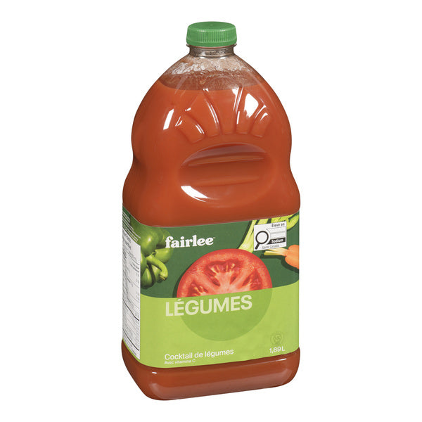 Juice Tomato Vegetable Cocktail - Fairlee Juices - 6 x 1.89 L - Restaurant and Foodservice Ingredients - Canadian Distribution - Ships Free Within Canada on Orders Above CAD $199