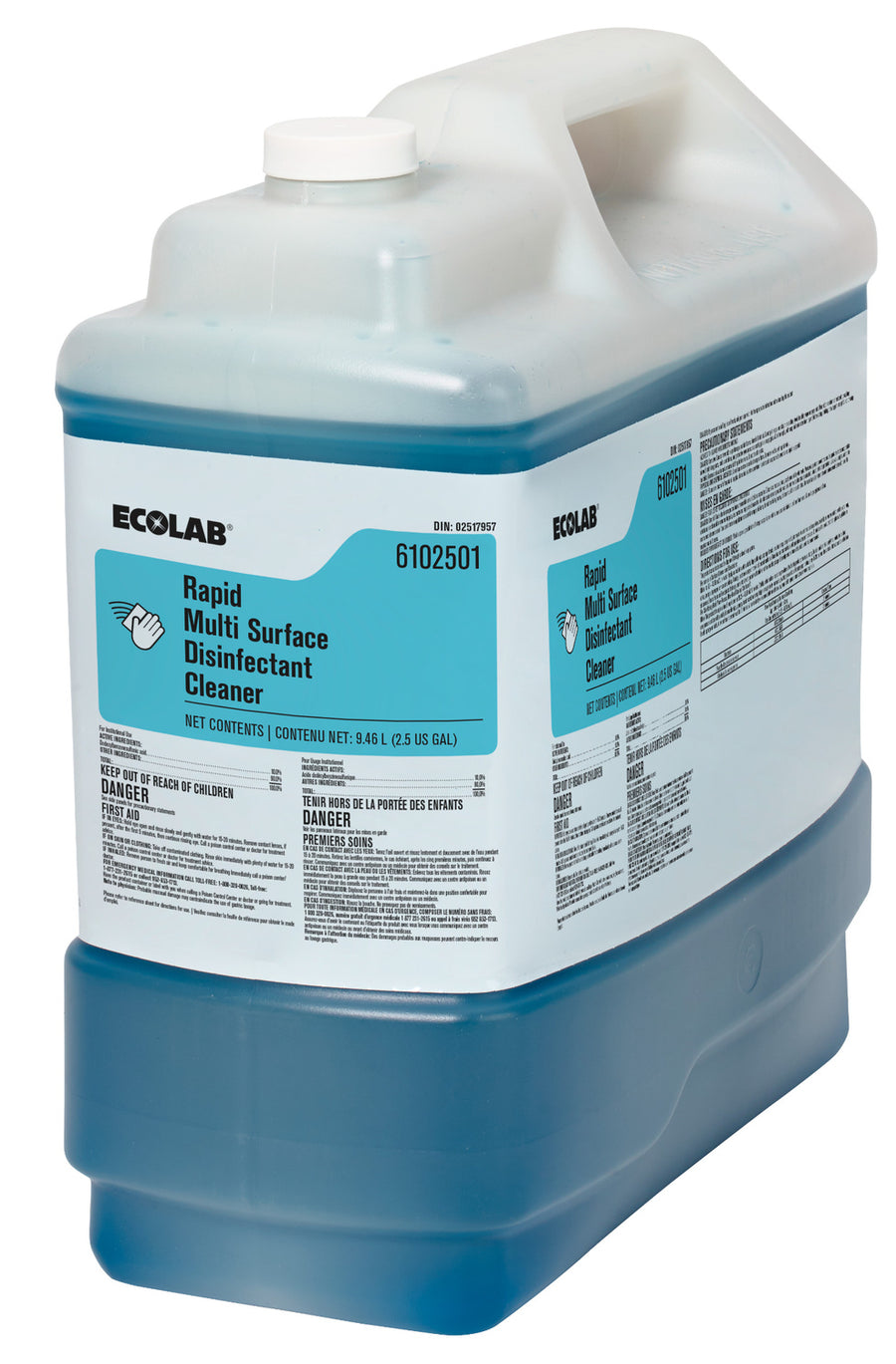 Cleaner Disinfectant Rapid Multi Surface - 1 x 9.46 L - Ecolab - Packaging and Accessories - Restaurant Supplies and Equipment - Canadian Distribution