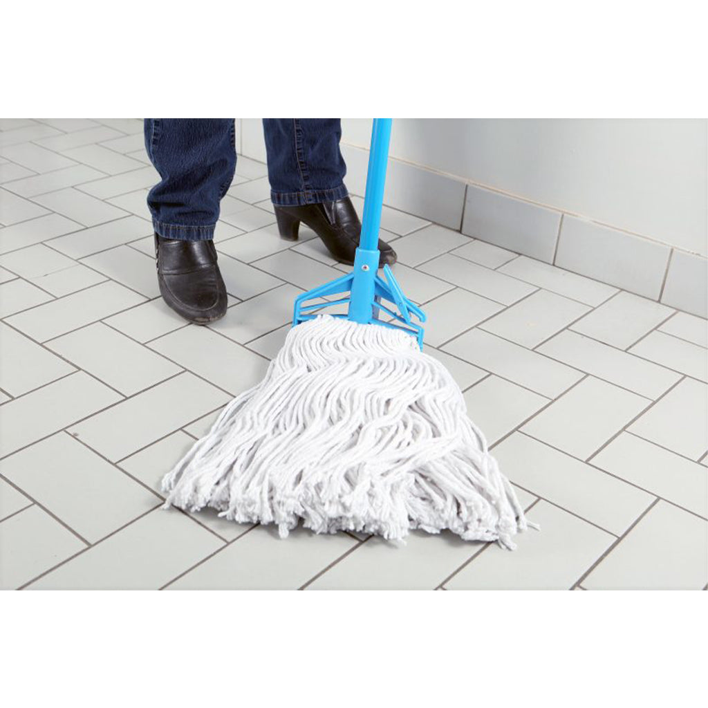 Syn-Pro® Synthetic Narrow Band Wet White Cut End Mop - Sold By The Case