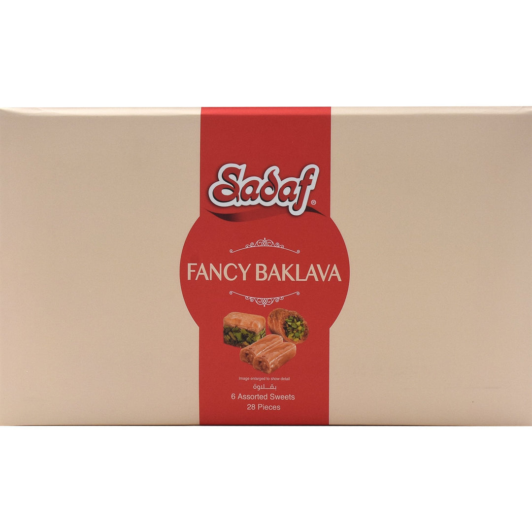 Sadaf Fancy Baklava | 6 Assorted Sweets | 28 Pieces - 275g - Makes a Great Gift