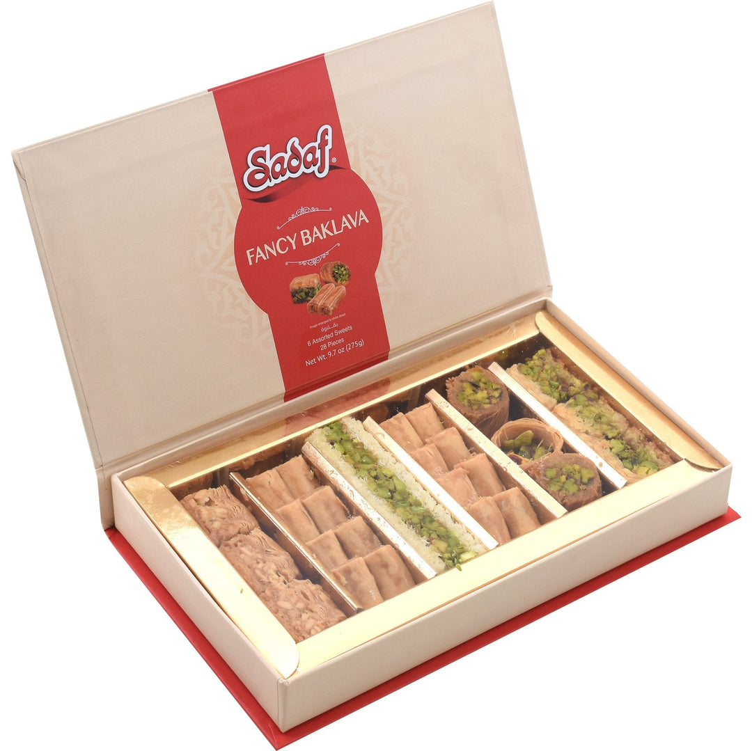 New in Canada - Sadaf Fancy Baklava | 6 Assorted Sweets | 28 Pieces - 275g