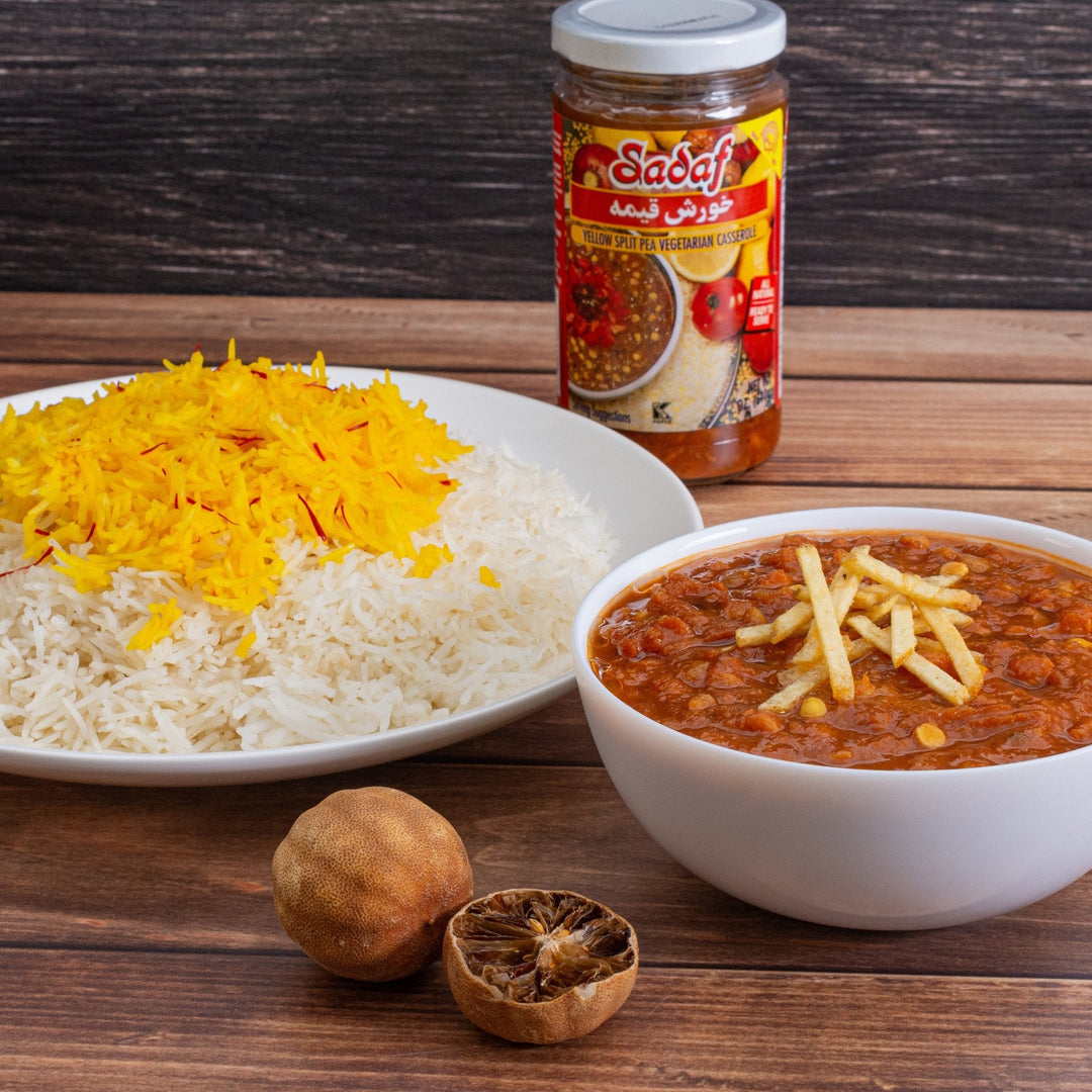 Sadaf Khoresh Gheimeh | Yellow Split Pea Stew in Jar- 32 oz.