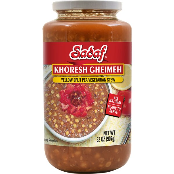 Sadaf Khoresh Gheimeh | Yellow Split Pea Stew in Jar- 32 oz.