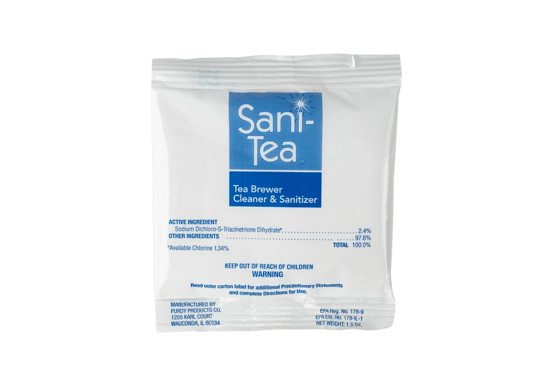 Sani-Tea cleans and sanitizes your brewing equipment, removing residues and ensuring a crisp, refreshing product.