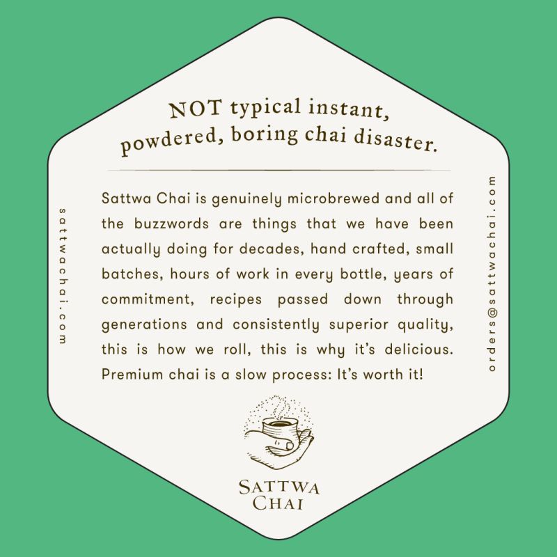 Not your typical chai...Satwa Chai Canada