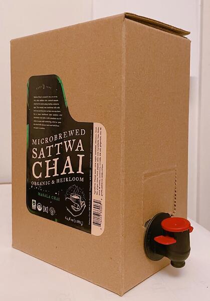 Sattwa Chai - Microbrewed Masala Chai - Organic & Heirloom - Case of 4 x 96 oz