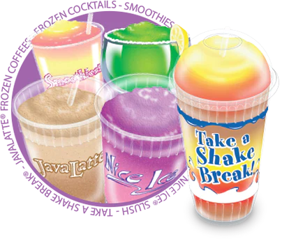 PEACH TWIST - Shake and Slush Beverage Mix by Flavor Burst Canada - 1 Gallon (3.8 Liters)