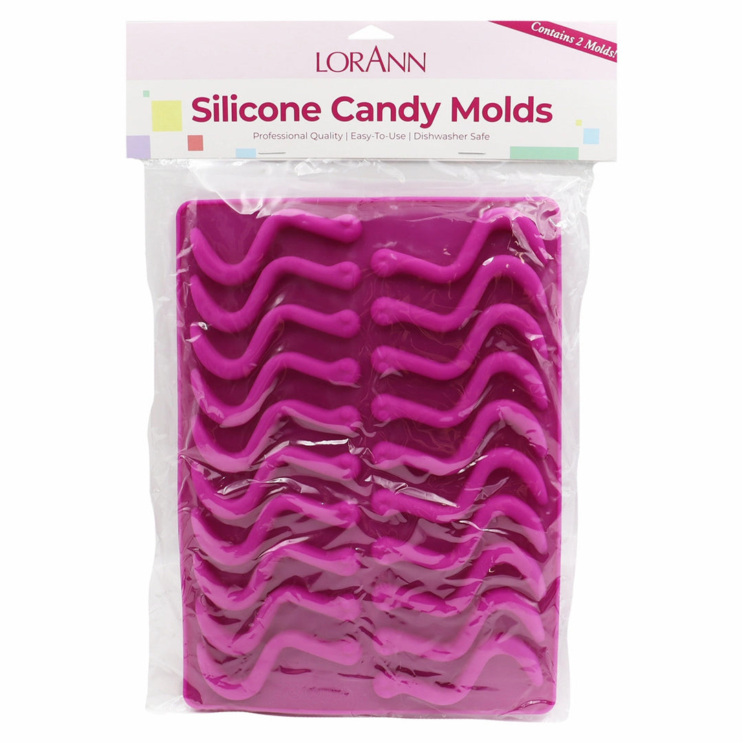 Silicon Gummy Worms Mold (2 pack) - Candy Making - LorAnn Oils - Canadian Distribution - Ships Free Within Canada on Orders Above CAD $199
