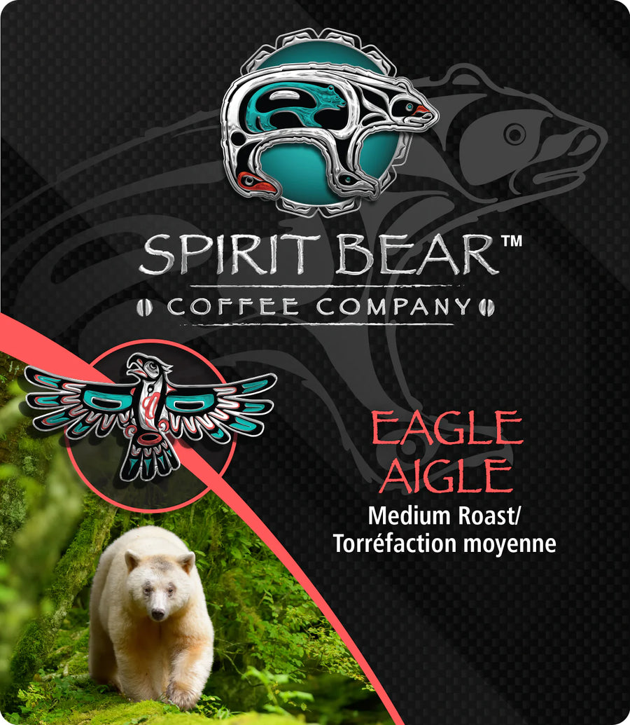 Spirit Bear Coffee - Eagle - 42 x 70g | Medium Roast - Certified Fairtrade Organic