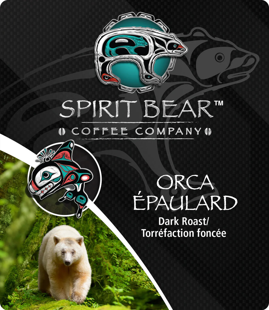 Top Selling Dark Roast - Spirit Bear Coffee - Orca - 42 x 70g | Dark Roast - Certified Fairtrade Organic