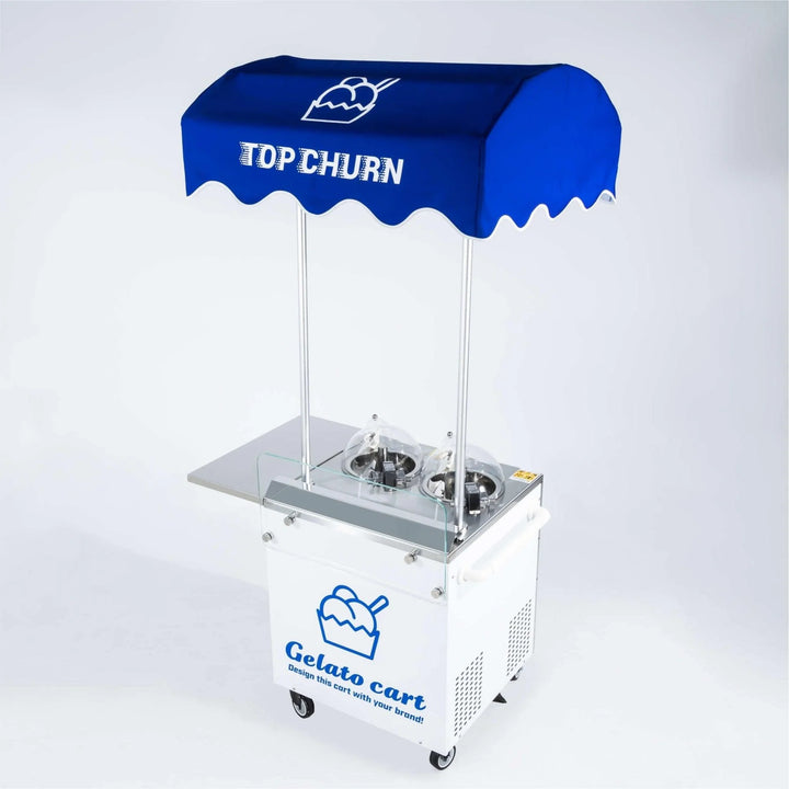 Top Churn V2 - Custom Gelato Cart - Heat & Freeze Machines for Gelato, Ice Cream, & Sorbets