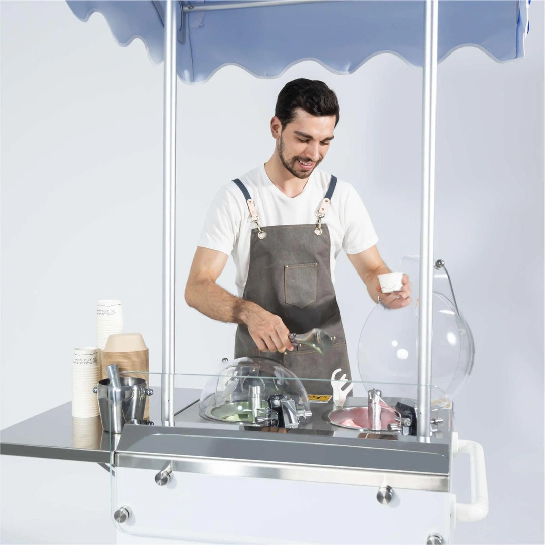 Top Churn V2 - Custom Gelato Cart - Heat & Freeze Machines for Gelato, Ice Cream, & Sorbets