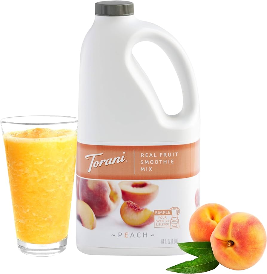 Torani Peach Smoothie Mix Concentrate 64oz 6/Pack