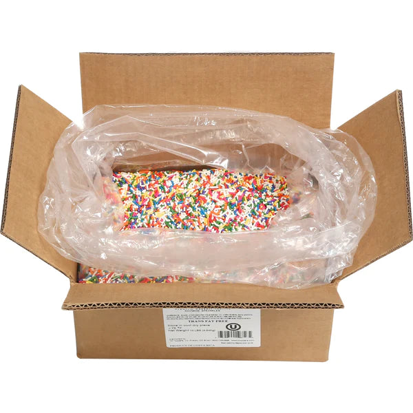 Sold by the pallet Rainbow Sprinkles | TR Toppers S710-100 | Premium Dessert Toppings, Mix-Ins and Inclusions | Canadian Distribution