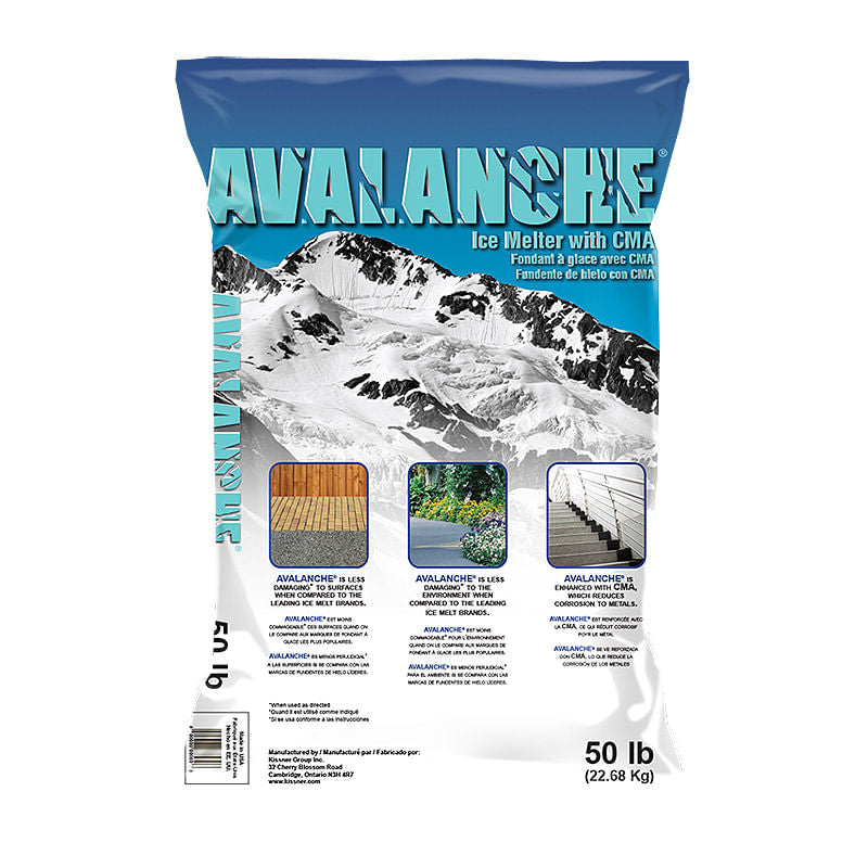 Ice Melt Crystals - 1 x 22.68 kg - Avalanche - Packaging and Accessories - Restaurant Supplies and Equipment - Canadian Distribution