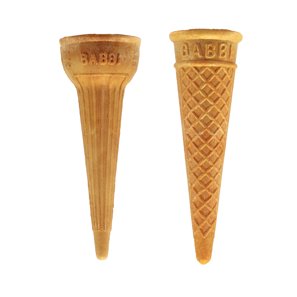 Wafer Cones are BABBI flagship since 1952. They are all about quality, carefully selected raw materials and perfectly balanced flavours and aromas.