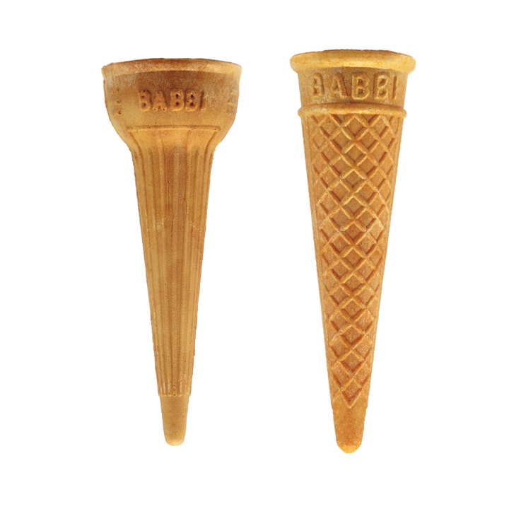 Wafer Cones are BABBI flagship since 1952. They are all about quality, carefully selected raw materials and perfectly balanced flavours and aromas.