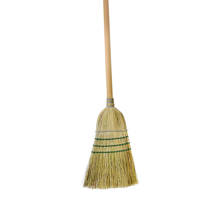 Industrial Corn Broom, 1 Wire 3 String - Sold By The Case