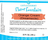 Crème à l'orange (également connue sous le nom de Dreamsicle ou Creamsicle) Flacon de 32 oz