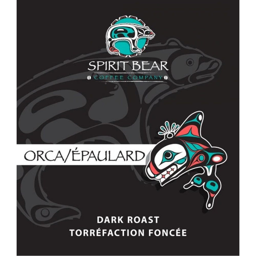 Canadian Coffee - Spirit Bear Coffee - Orca - 36 x 199g | Dark Roast - Certified Fairtrade Organic