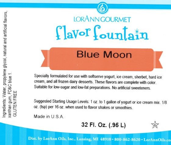 Fontaine de saveur Blue Moon - Bouteille de 32 oz