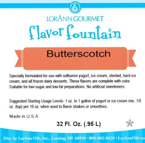 Butterscotch Flavor 32 oz Bottle