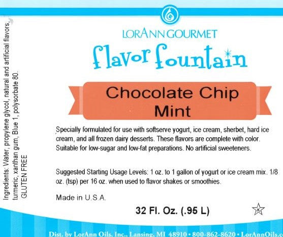 Chocolate Chip Mint Flavor 32 oz Bottle
