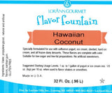 Flacon de 32 oz à saveur de noix de coco hawaïenne