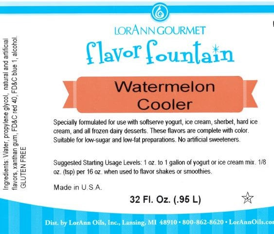 Watermelon Cooler Flavor 32 oz Bottle