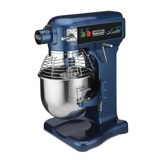 WSM10L "Luna Series" 10-Quart Planetary Mixer with Dough Hook, Mixing Paddle, & Whisk by Waring Commercial