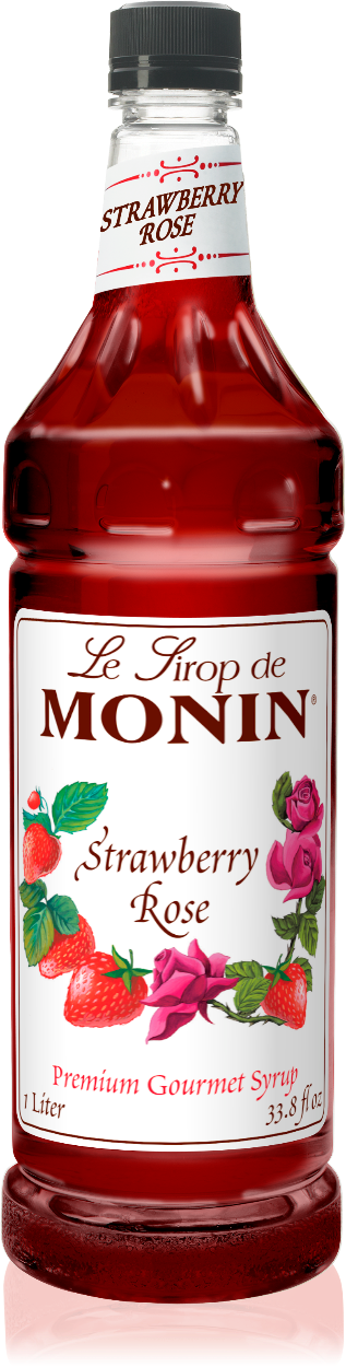 Strawberry Rose - Monin - Premium Syrups and Flavourings - 4 x 1 L per case