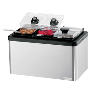 Server Mini Cold Station Base 7.94"H x 14.13"W x 8.38"D Silver Stainless Steel With Insulated Station