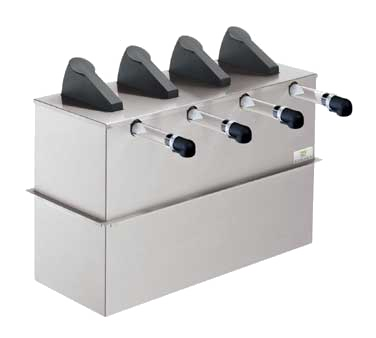 Server Products SE-4DI SERVER EXPRESS™, Quadruple, Condiment Dispenser, Stainless Steel Base