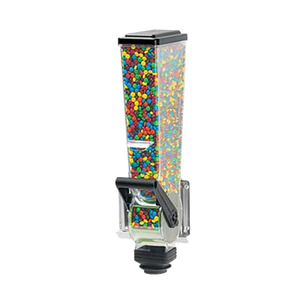 Server Products, SLIMLINE™ DFD 2L Dry Food Dispenser, Single (1) Clear 2L Hopper, Includes Stainless Steel Wall-Mount Bracket