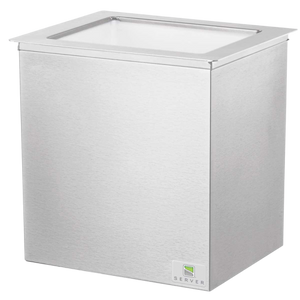 Server Drop-In Cold Station 10.88"W x 8.81"D White Stainless Steel With Insulated Base