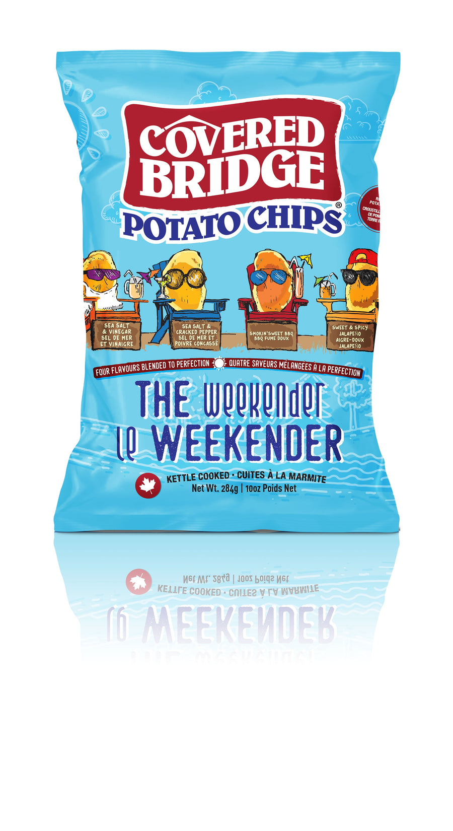 Covered Bridge Chips – The Weekender – Gluten Free, Kosher, Kettle Cooked with Dark Russet Potatoes – Made in Canada