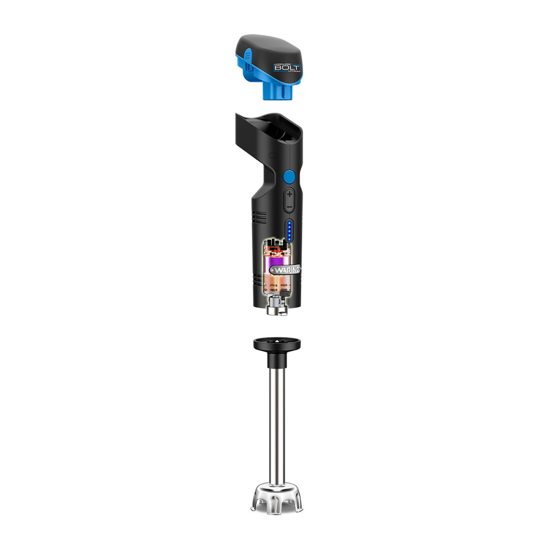 WSB38X2 - "The Bolt" 7" Cordless Lithium Immersion Blender by Waring Commercial