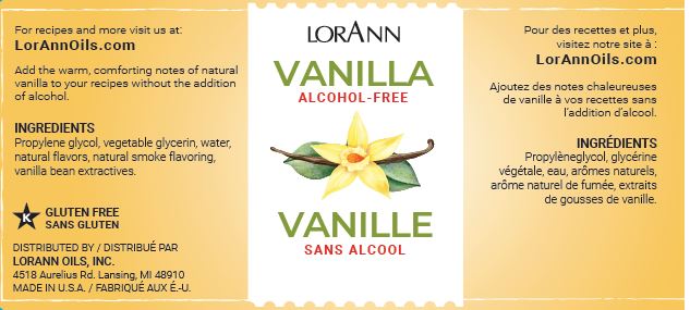 Alcohol-Free Vanilla, Canadian Supplier