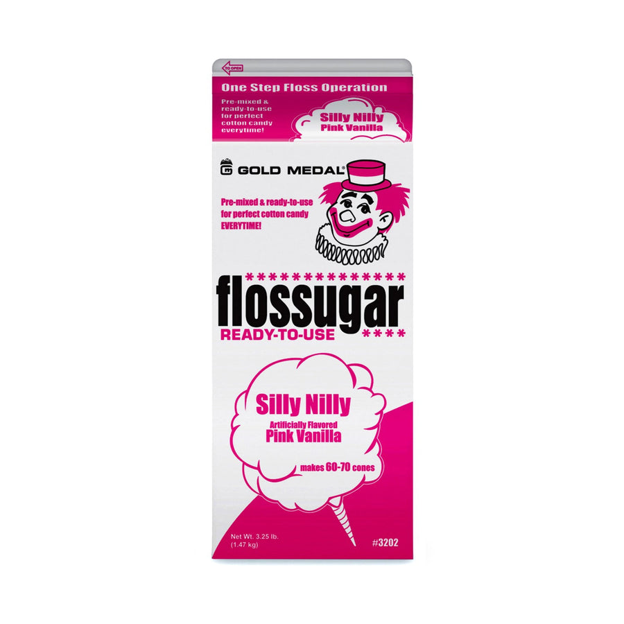 Silly Nilly (Pink Vanilla) Cotton Candy Flossugar  | Cotton Candy Supplies Canada | 6 x 3.25lbs per case