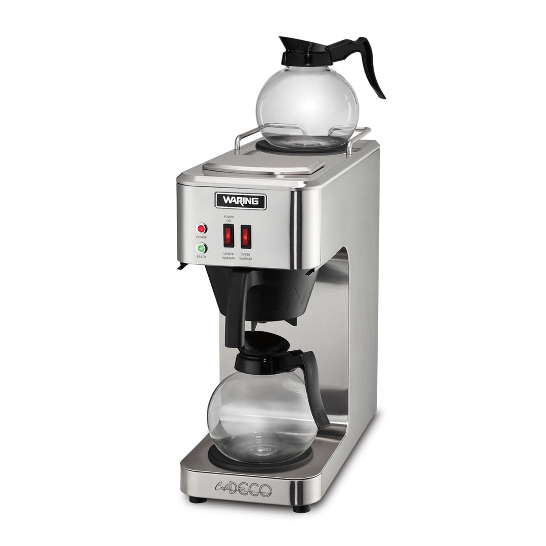 Machine à café versante WCM50 « Café Deco » avec deux réchauffeurs par Waring Commercial