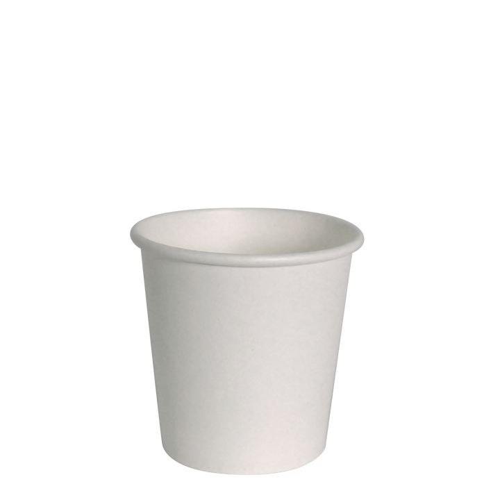4 oz White Hot Drinks Paper Cups (1000 cups)
