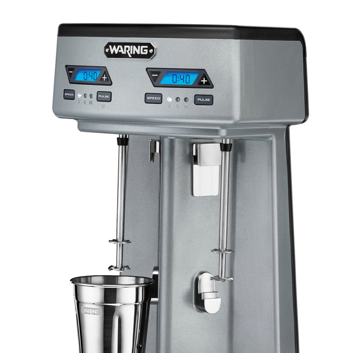 WDM240TX Heavy-Duty Double-Spindle Drink Mixer with Timer & Hands Free Operation by Waring Commercial