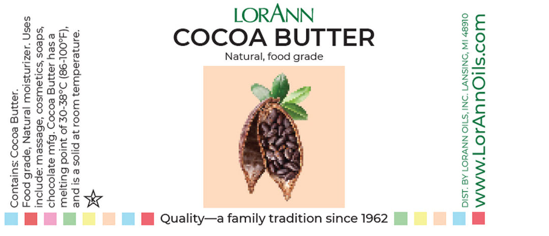 Beurre de cacao - Ingrédients de spécialité de boulangerie - 16 oz. Pot