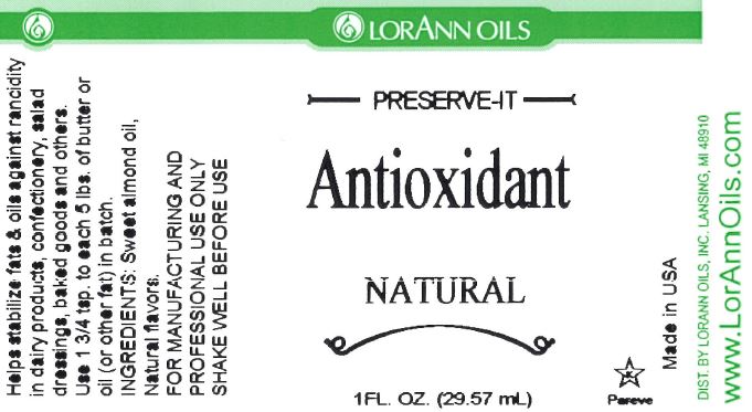 Preserve-It Antioxidant Natural - Bakery Specialty Ingredients - 16 oz. Bottle