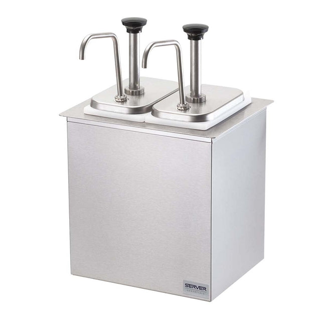 Drop-In, Cold Condiment Bar | (2) Pumps & Fountain Jars
