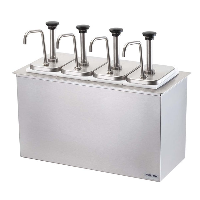 Drop-In Cold Station | (4) Jars & Stainless Steel Pumps