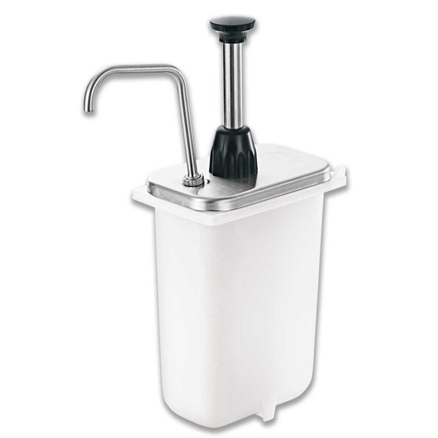 3 1/2 Qt Fountain Jar Pump, 2 oz | Stainless Steel