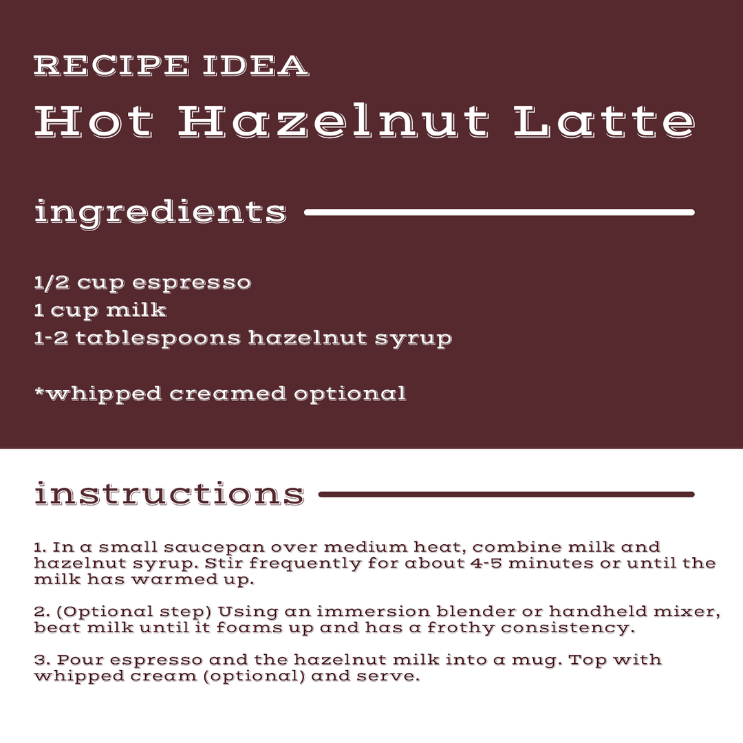 Recipe idea of Sugar Free Coffee Syrup, Hazelnut