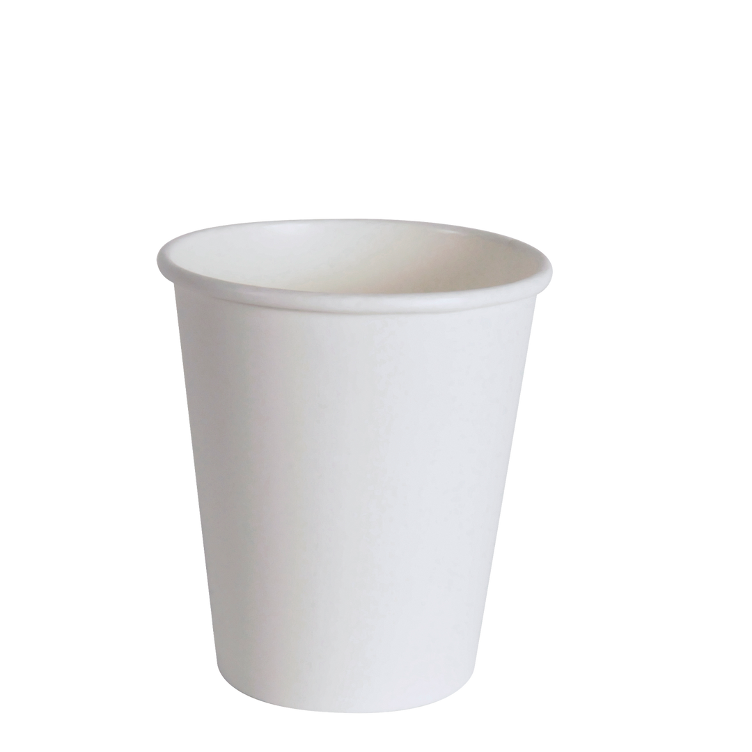 8 oz White Hot Drinks Paper Cups (1000 cups)